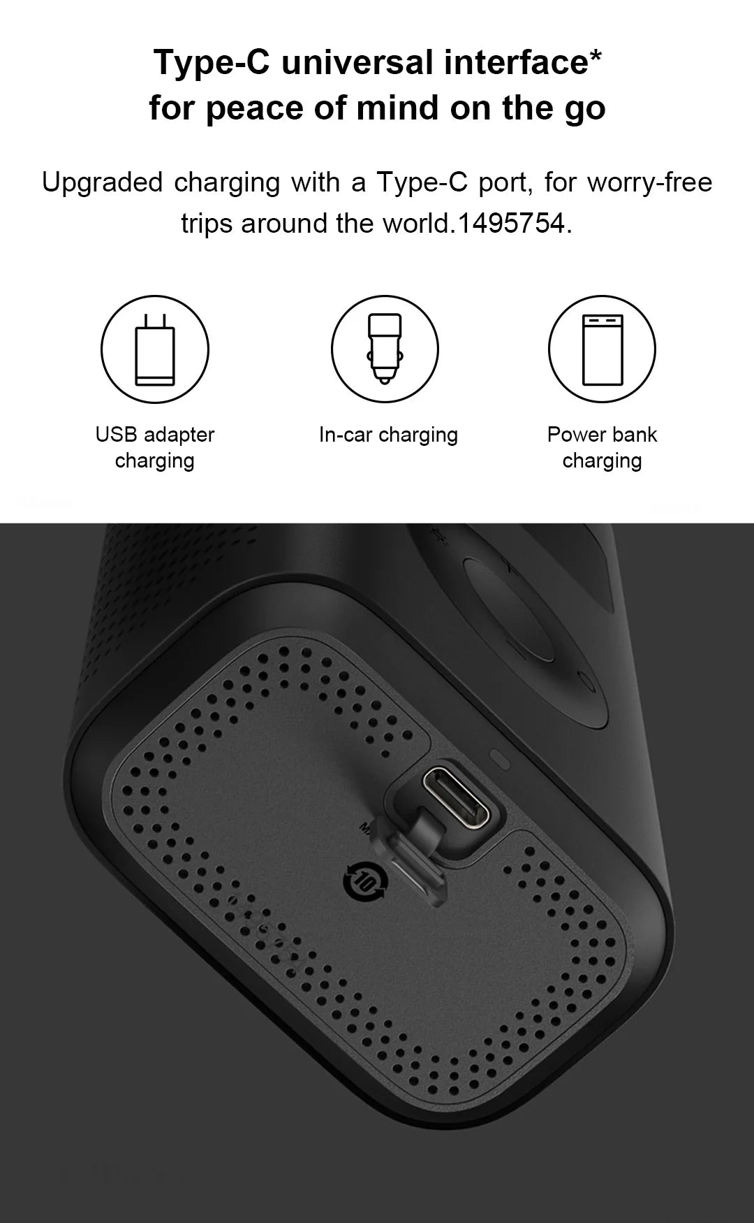 Xiaomi Mijia Portable Electric Air Pump 2 – Type-C Rechargeable Mini Tire Inflator (2000mAh, 5V)