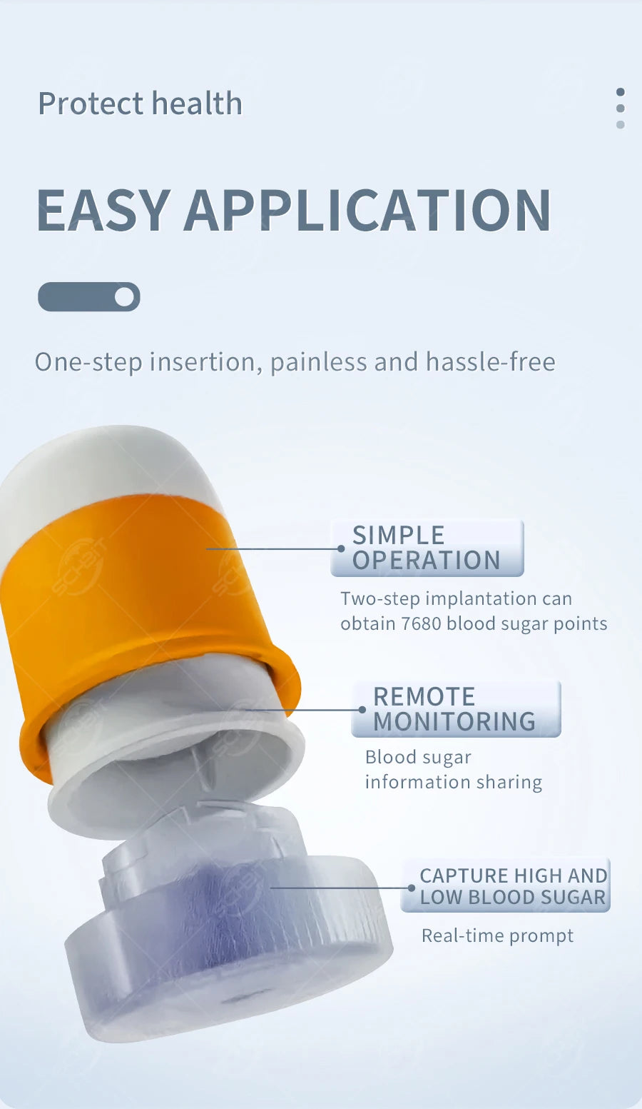 Yuwell Anytime 5P CGM – 16-Day Continuous Glucose Monitoring System with Real-Time Alerts