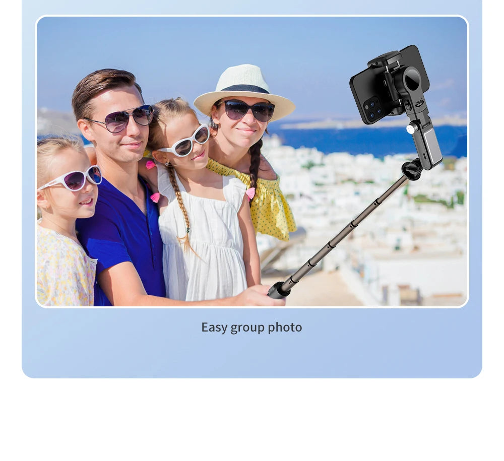 Gimbal Stabilizer Selfie Stick Tripod