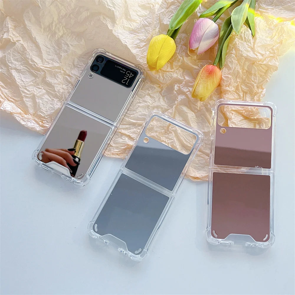 Z Flip 6 4 5 Make Up Mirror Case Cover