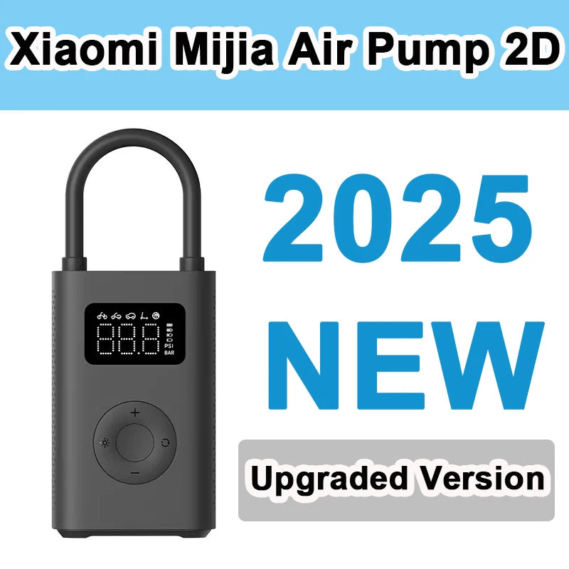 Xiaomi Mijia Portable Electric Air Pump 2 – Type-C Rechargeable Mini Tire Inflator (2000mAh, 5V)