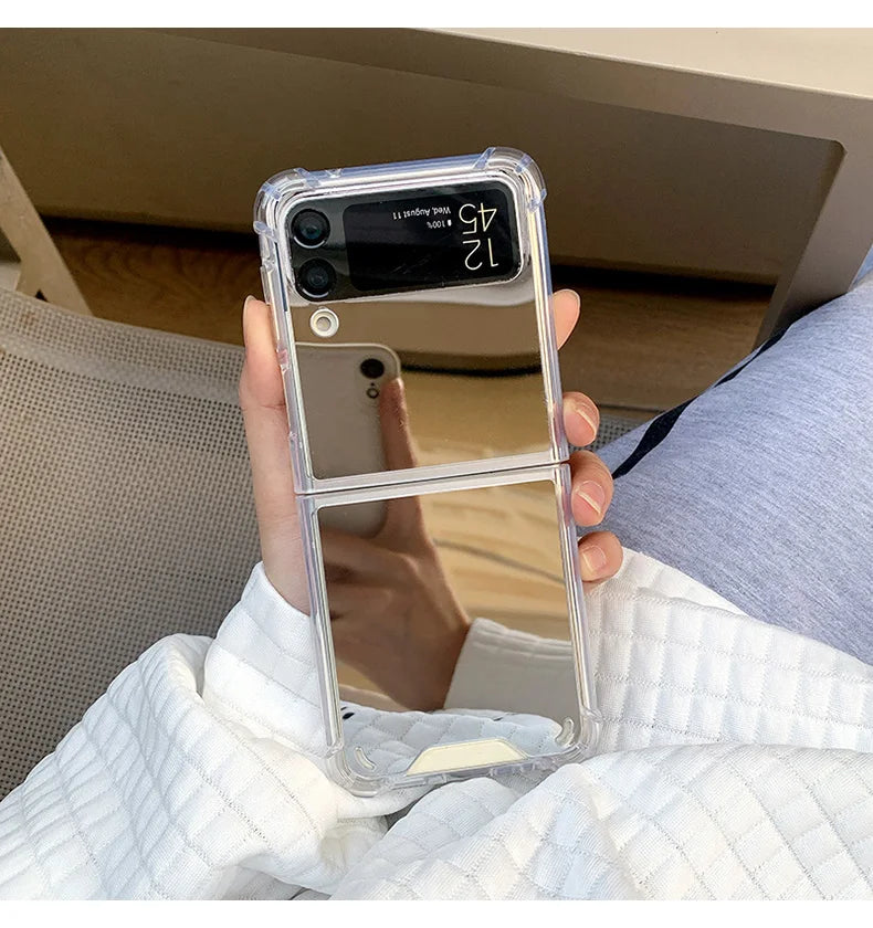 Z Flip 6 4 5 Make Up Mirror Case Cover