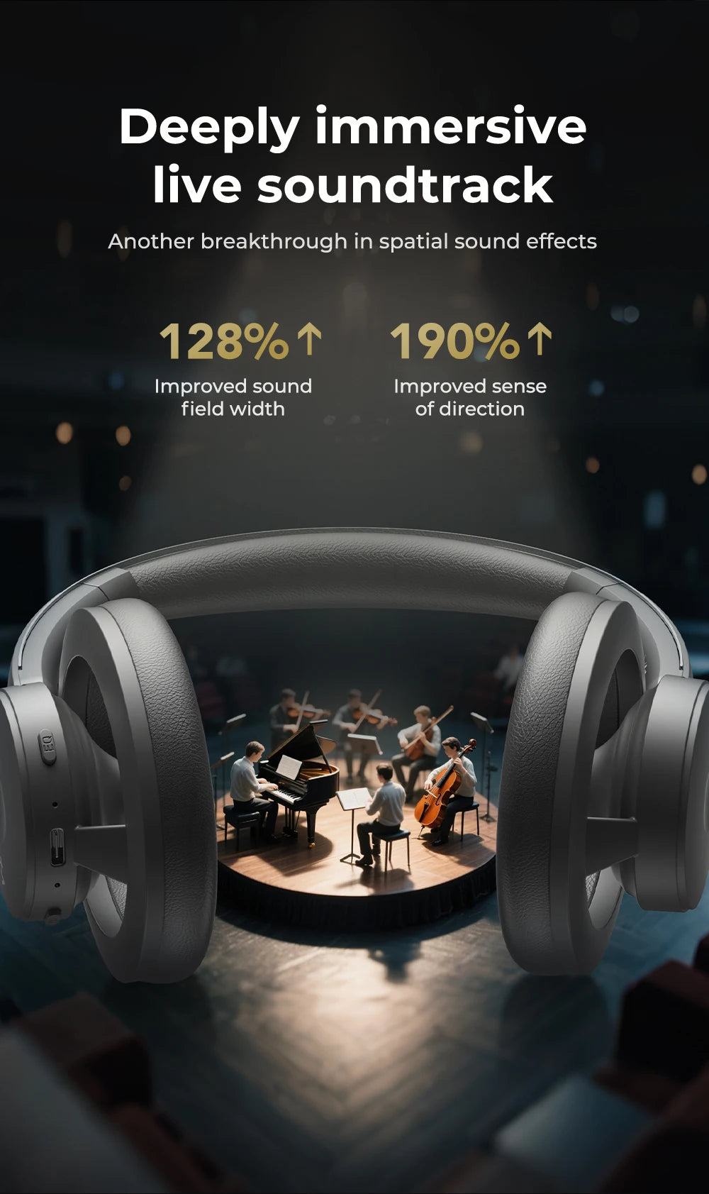 HTC HP06 Bluetooth V6.0 Foldable Wireless Headphones – Punchy Bass, Open Ear‑Airy Design