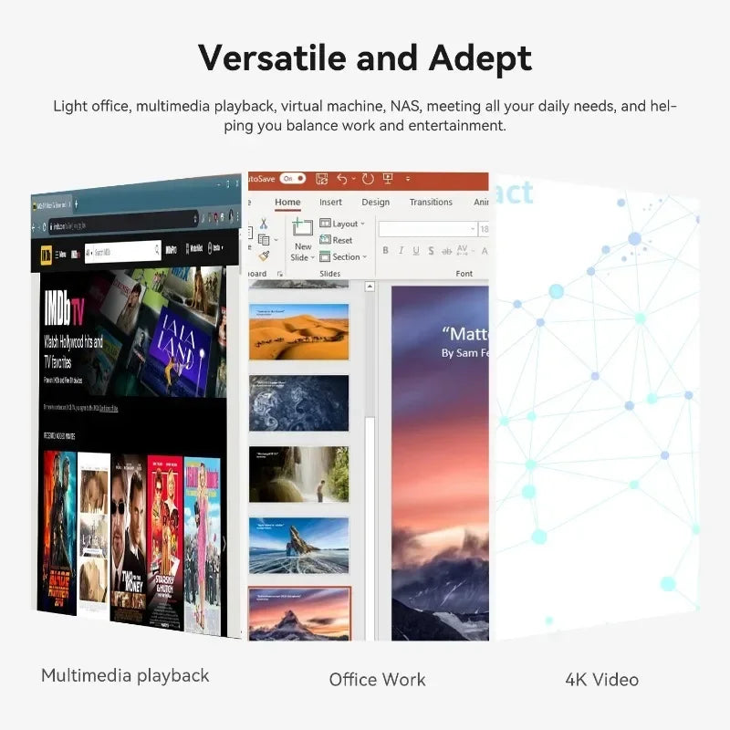 Beelink EQ14 Mini PC – Intel Twin Lake N150, 16GB DDR4, 500GB SSD, Dual LAN, WiFi 6, Windows 11 Pro