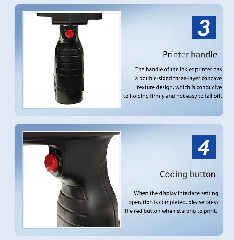 DCODE 1755PLUS 12.7 mm Portable Handheld Inkjet Printer – QR, Barcode, Logo & Batch Coding