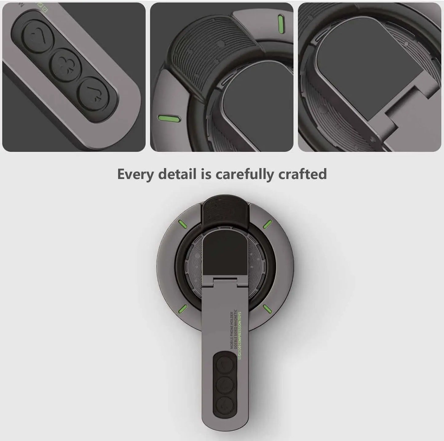 MagSafe 3‑in‑1 Magnetic Ring Phone Grip & Stand for iPhone 12‑17