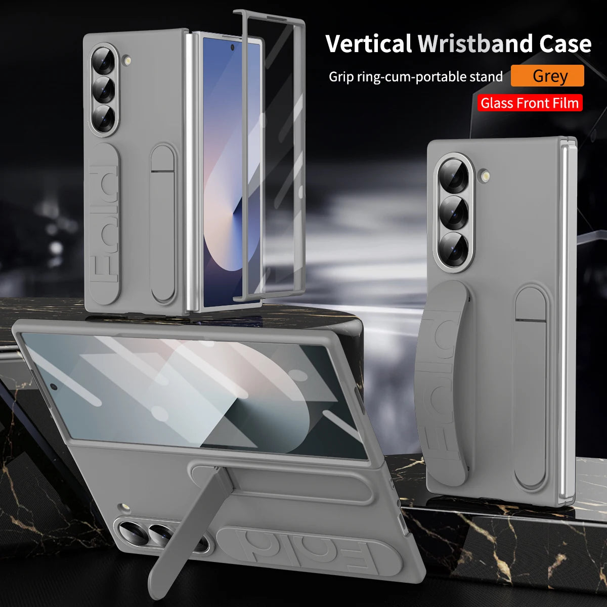 Original Silicone Case for Samsung Galaxy Z Fold 6 with Stand – EF-MF956