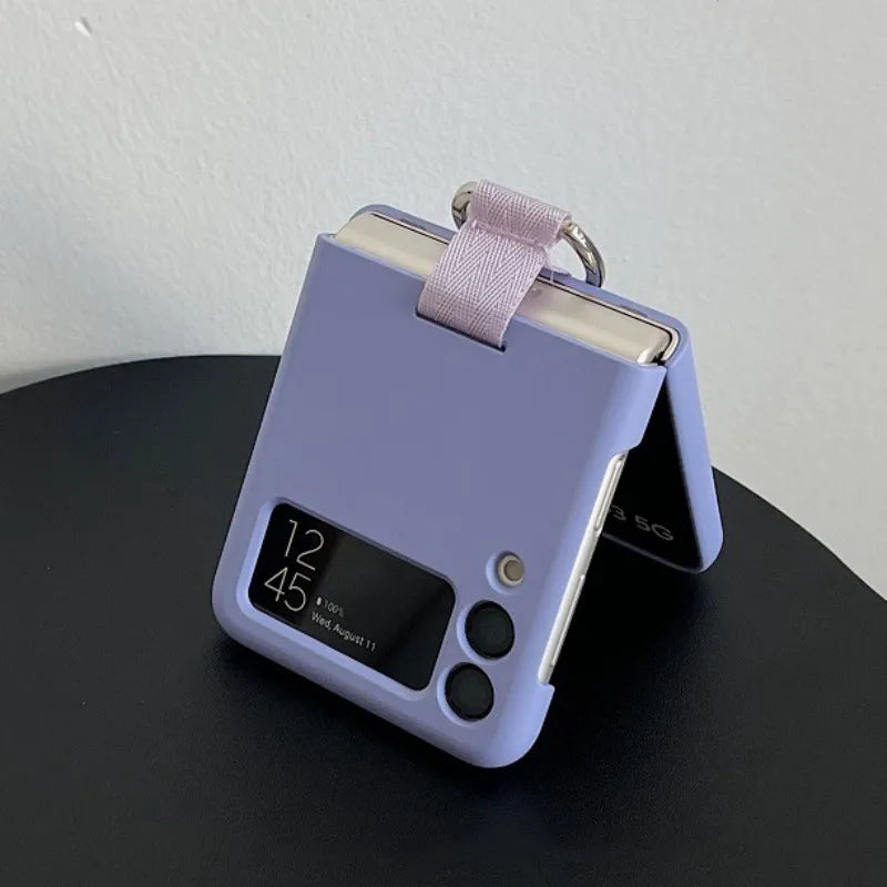 Luxury Candy Pure Color With Ring Case Cover