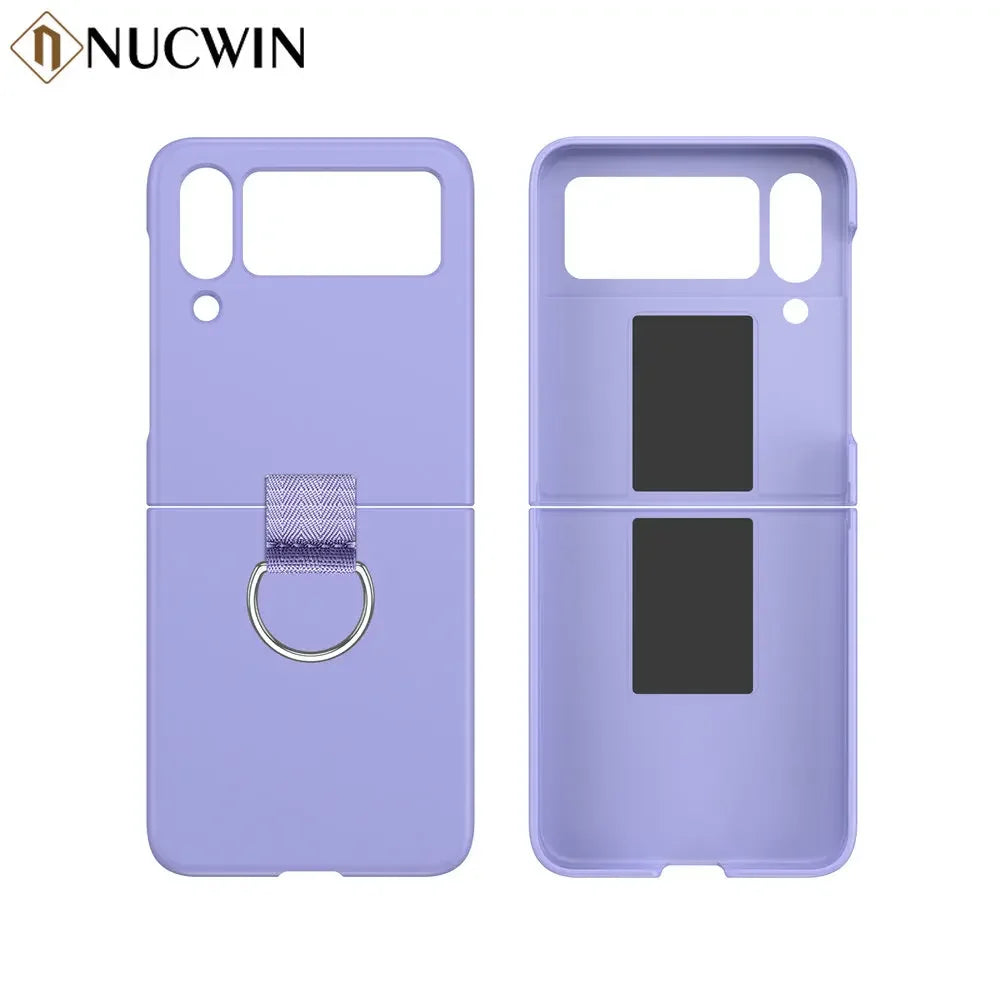 Luxury Candy Pure Color With Ring Case Cover