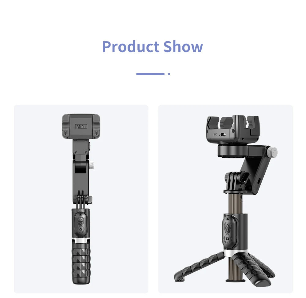 Gimbal Stabilizer Selfie Stick Tripod