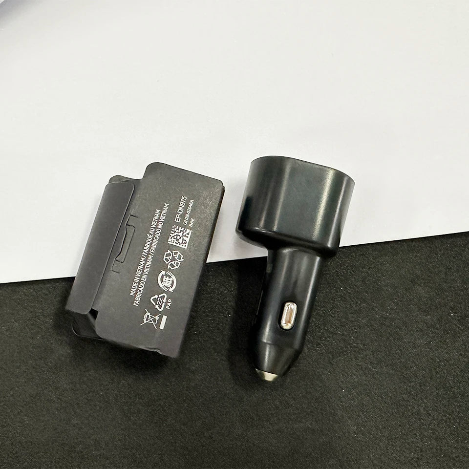 Samsung 45W USB-C Car Charger – Fast Charging for Galaxy M33, M53, Z Fold 7, iPhone 17