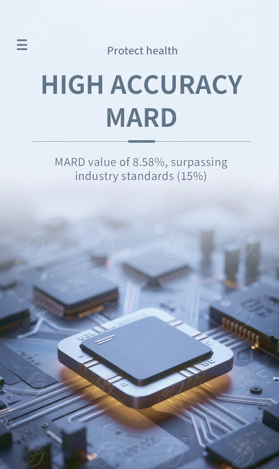 Yuwell Anytime 5P CGM – 16-Day Continuous Glucose Monitoring System with Real-Time Alerts