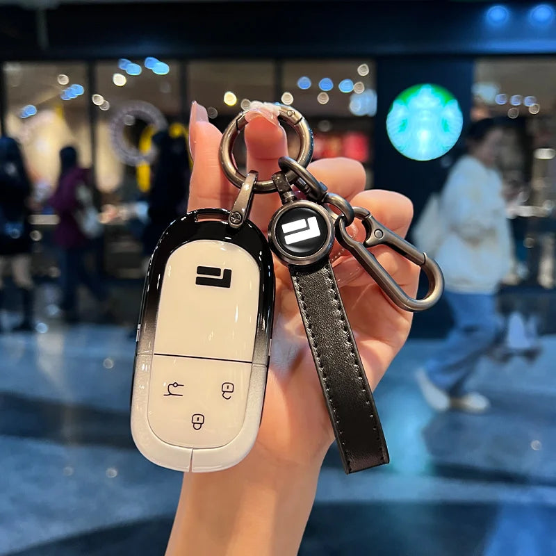 Premium 3‑Button Zinc Alloy Key Shell – Protective Case for ROX 01 / Polestone / Jishi 01 Remote