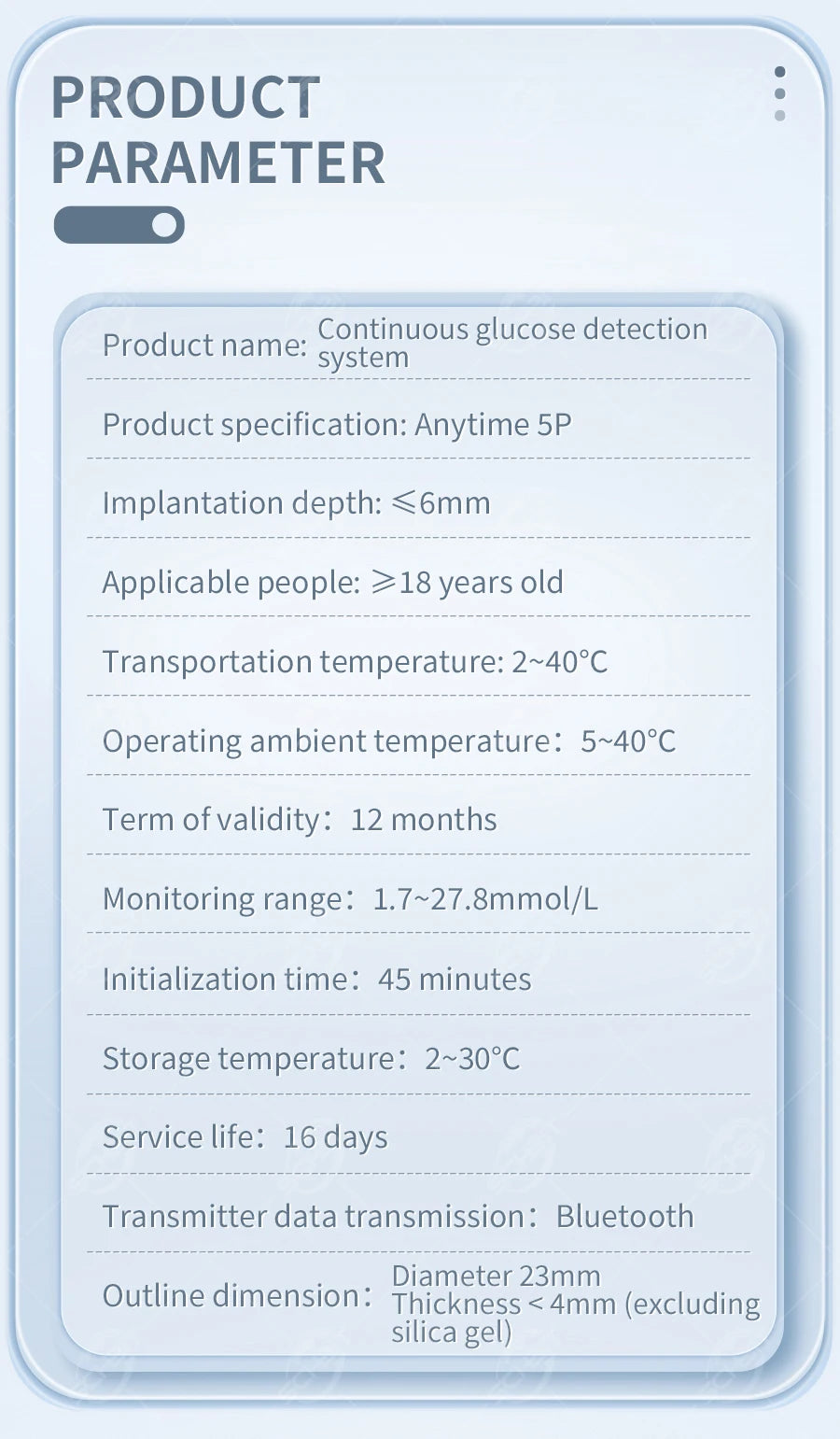 Yuwell Anytime 5P CGM – 16-Day Continuous Glucose Monitoring System with Real-Time Alerts