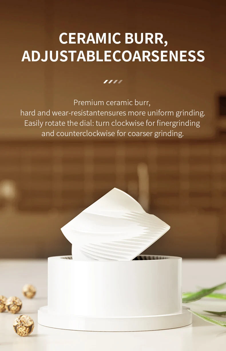 Rechargeable Electric Salt & Pepper Grinder – Adjustable Coarseness, Large Capacity Mill