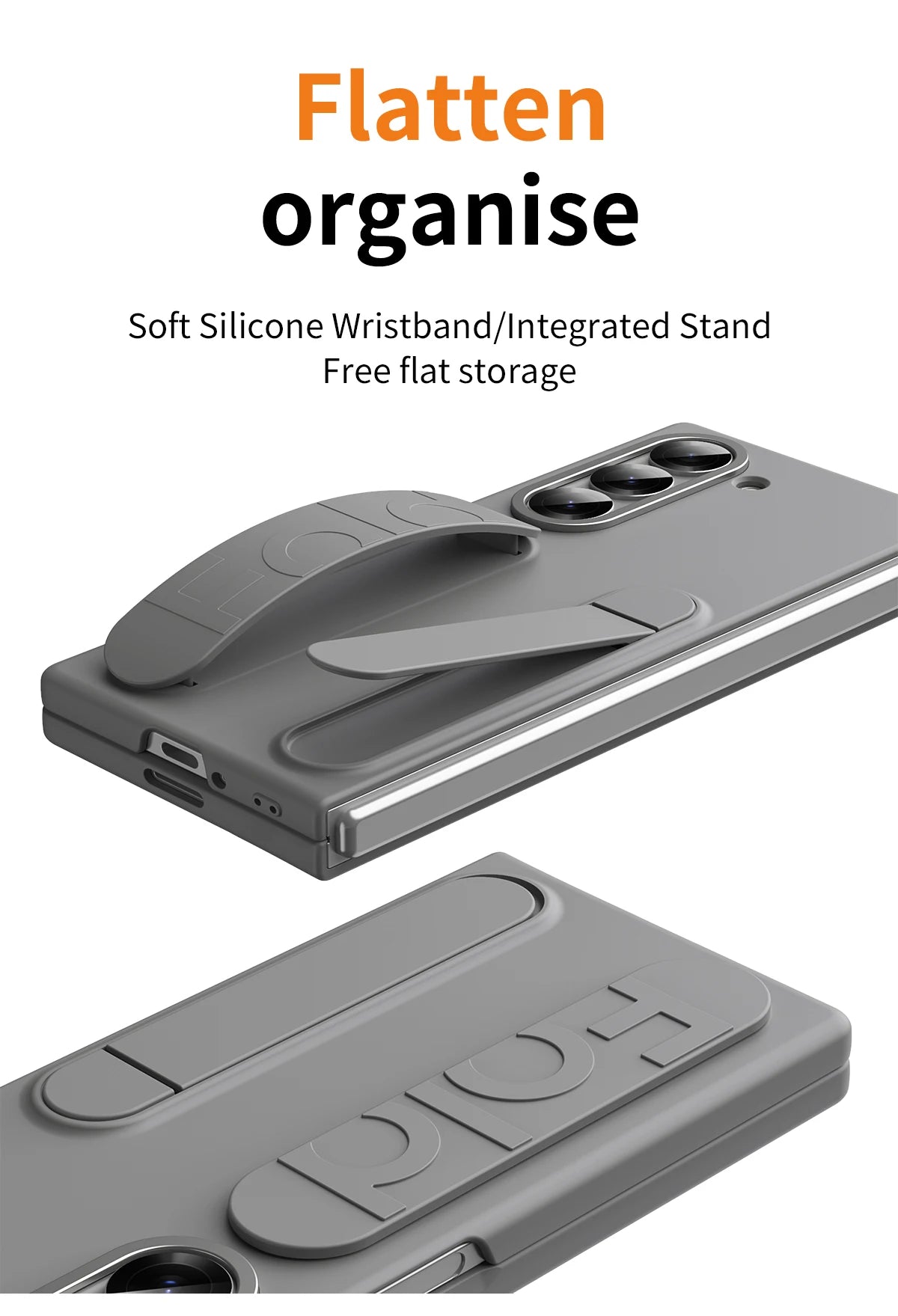 Original Silicone Case for Samsung Galaxy Z Fold 6 with Stand – EF-MF956