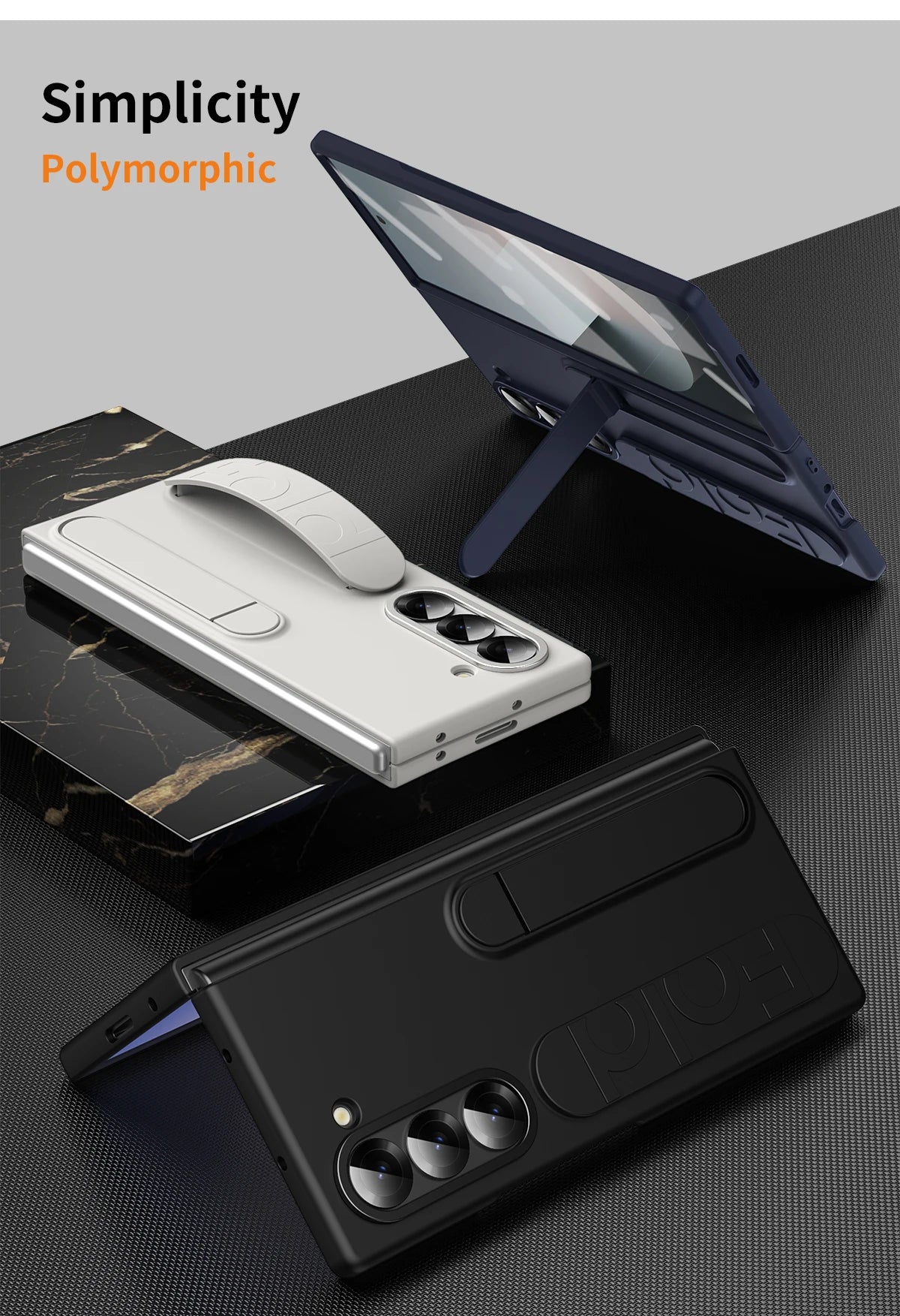 Original Silicone Case for Samsung Galaxy Z Fold 6 with Stand – EF-MF956
