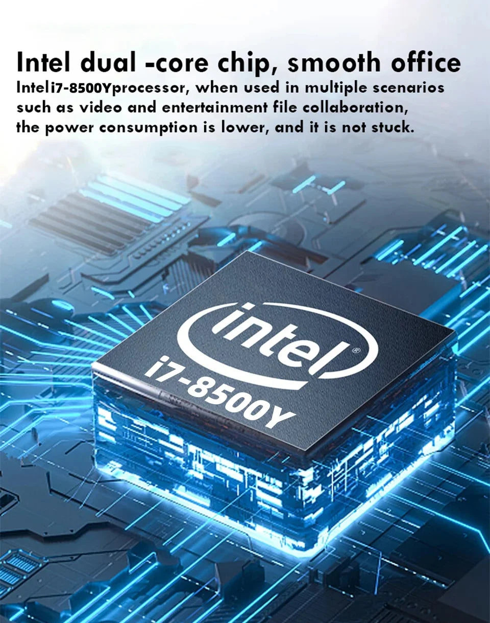 11.6" 2-in-1 Convertible Laptop – Intel Core i7-8500Y, 8GB RAM, 512GB SSD, Windows 11 Pro