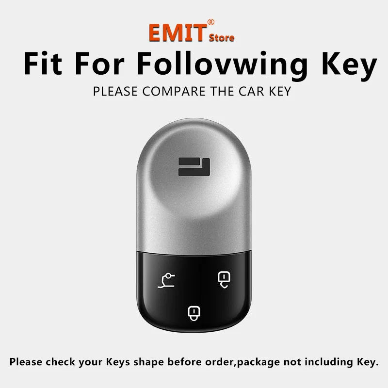 Zinc Alloy Key Fob Shell – Protective Cover for ROX 01 / Polestones / Jishi 01 Remote Key