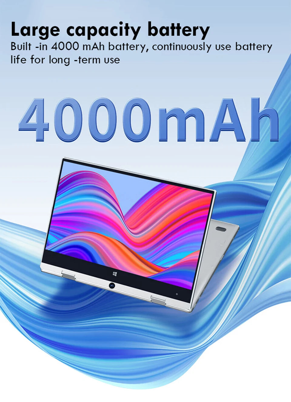 11.6" 2-in-1 Convertible Laptop – Intel Core i7-8500Y, 8GB RAM, 512GB SSD, Windows 11 Pro