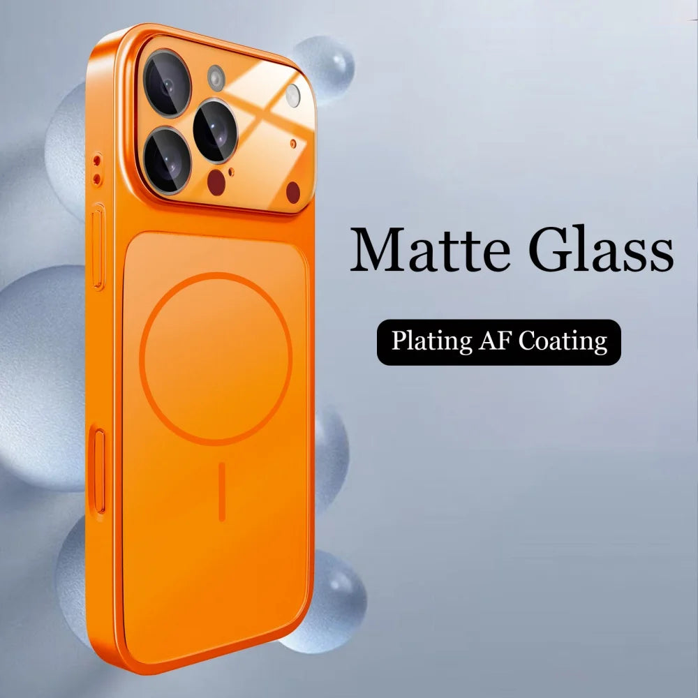 Premium Nano Matte Glass Case with MagSafe – iPhone 13/14/15/16/17 Pro & Pro Max