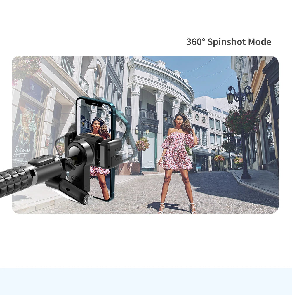 Gimbal Stabilizer Selfie Stick Tripod