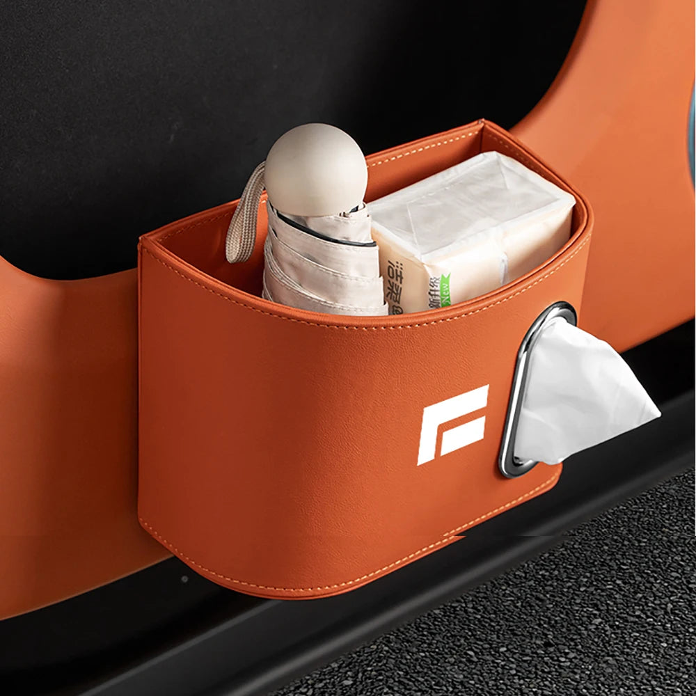 Car Mounted Tissue & Trash Box – Cup & Umbrella Storage for ROX 01 / Polestones 01 Interior
