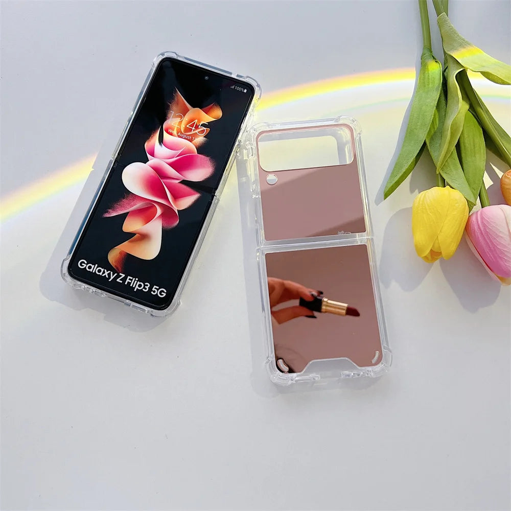 Z Flip 6 4 5 Make Up Mirror Case Cover