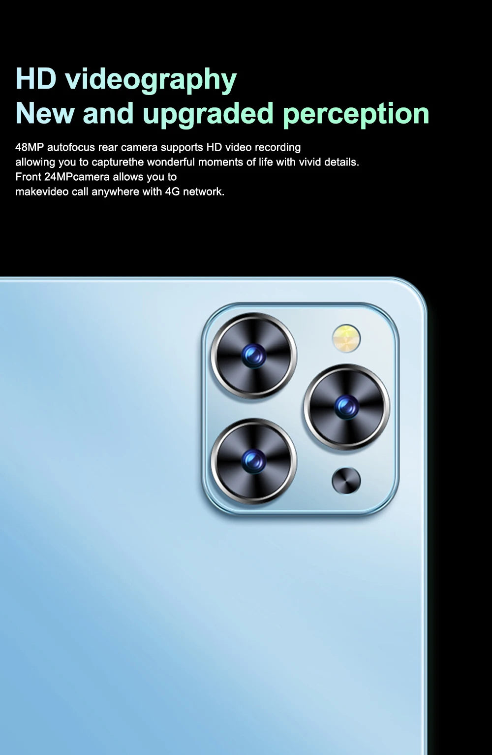 2025 Global Snap‑dragon 8 Gen 3 Tablet – 11″ HD, 22 GB + 2 TB, 10 000 mAh, 5G Dual‑SIM