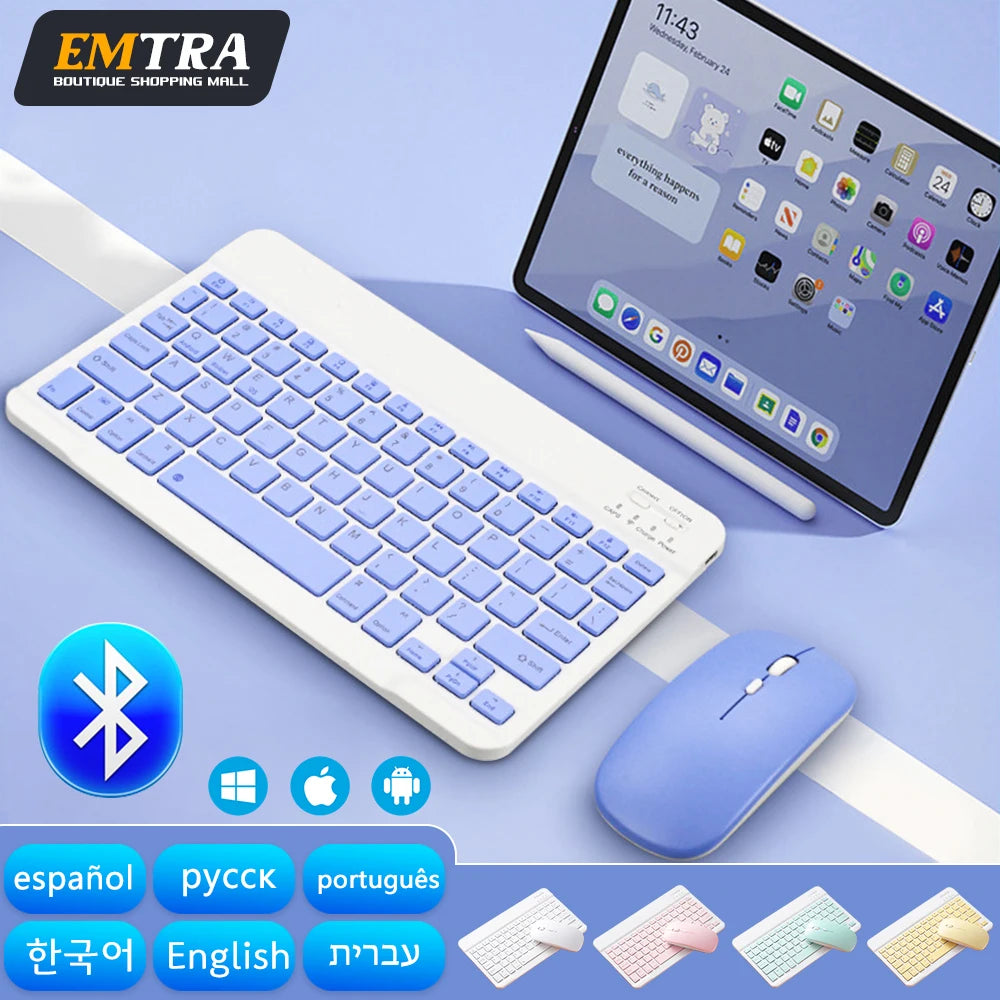 EMTRA Bluetooth Wireless Keyboard Mouse