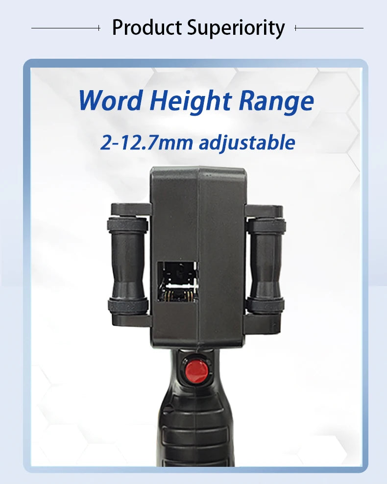 DCODE 1755PLUS 12.7 mm Portable Handheld Inkjet Printer – QR, Barcode, Logo & Batch Coding