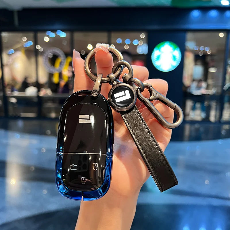 Premium 3‑Button Zinc Alloy Key Shell – Protective Case for ROX 01 / Polestone / Jishi 01 Remote