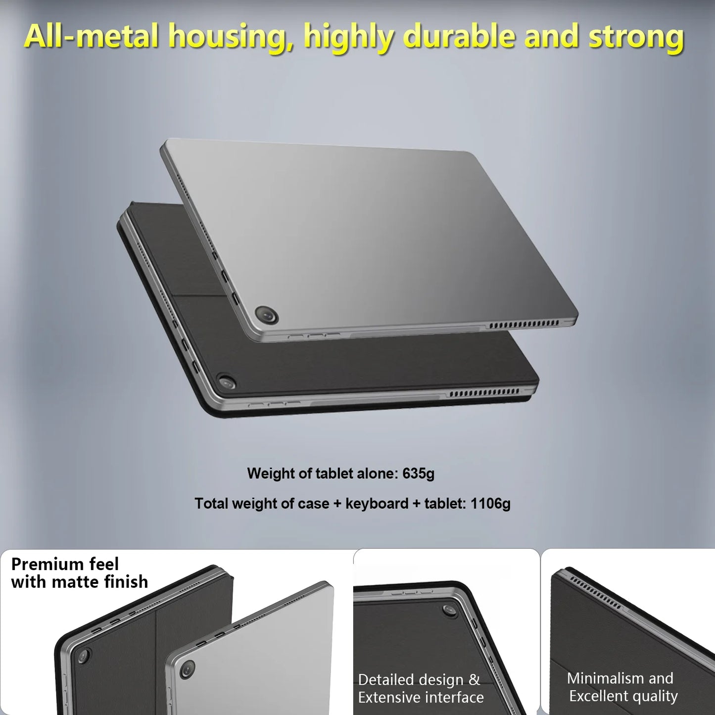 BNCF NewBook 11 2-in-1 Tablet Laptop – 11" Touchscreen, Intel N150, 12GB RAM, 256GB SSD, Windows 11 Pro