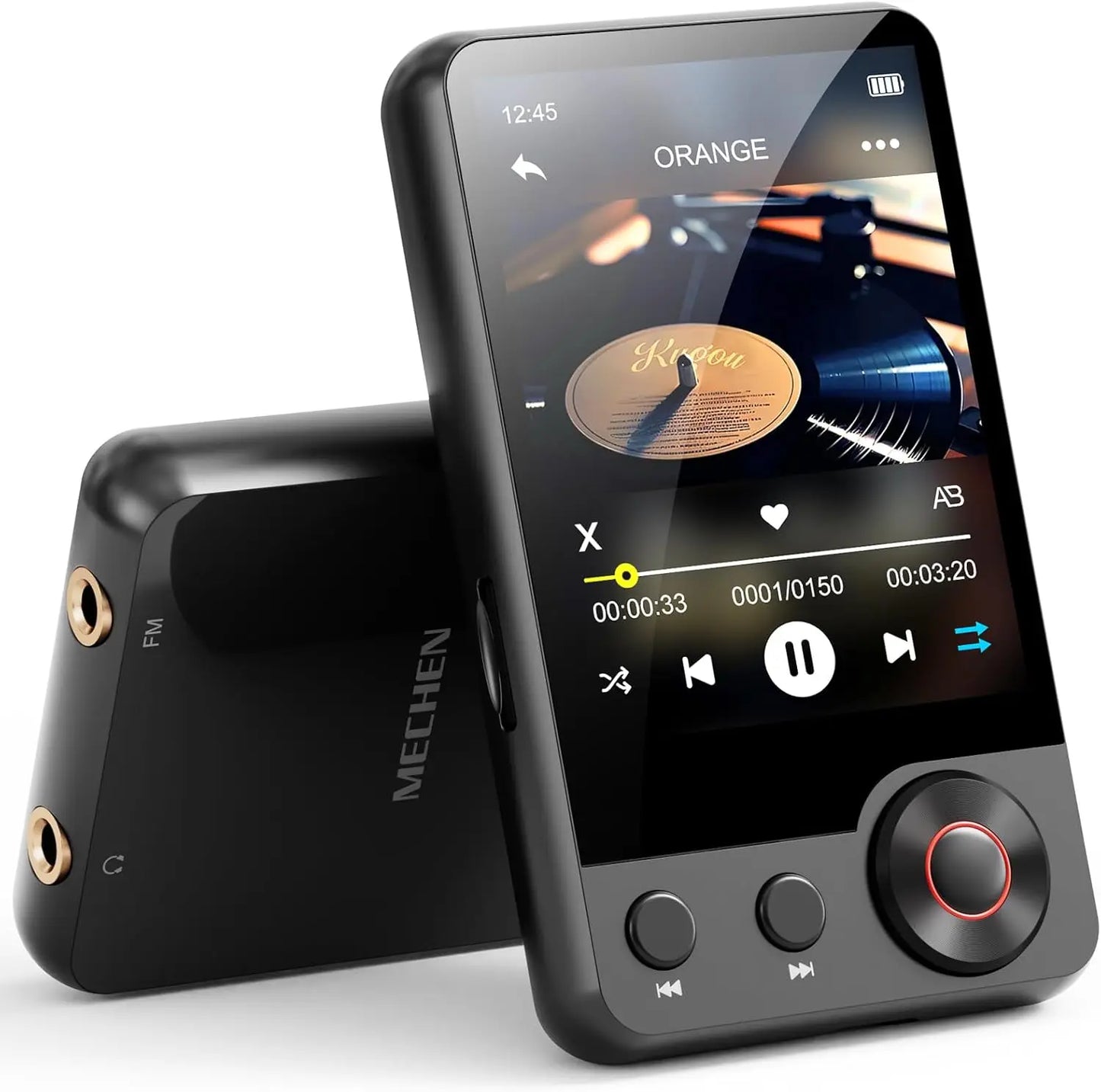 MECHEN D53 128 GB Bluetooth 5.3 MP3 Player – 2.4″ Full Touchscreen & HiFi Speaker