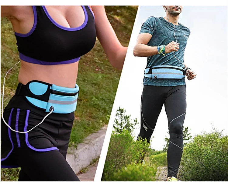 Waterproof Running & Cycling Waist Bag – Sports Fanny Pack with Mobile Phone Case