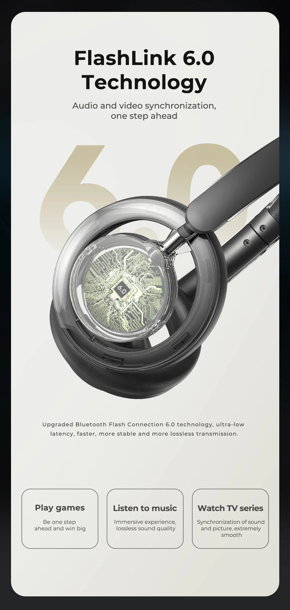 HTC HP06 Bluetooth V6.0 Foldable Wireless Headphones – Punchy Bass, Open Ear‑Airy Design