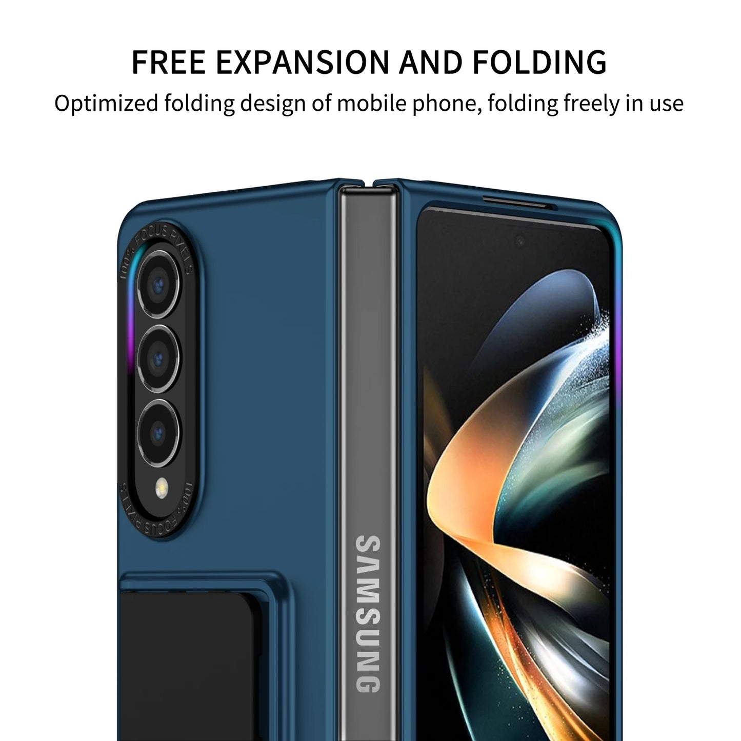 Portable Anti-Shock Stand Case for Samsung Galaxy Z Fold 6, 5, 4, & 3 - Versatile Phone Accessories