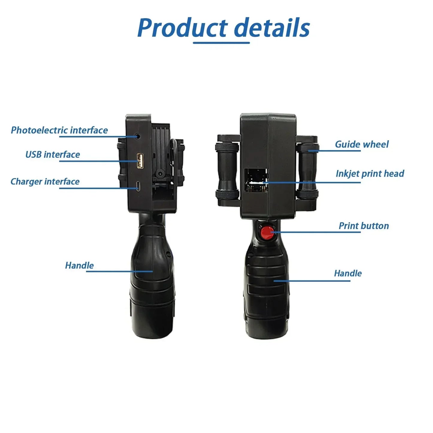 DCODE 1755PLUS 12.7 mm Portable Handheld Inkjet Printer – QR, Barcode, Logo & Batch Coding