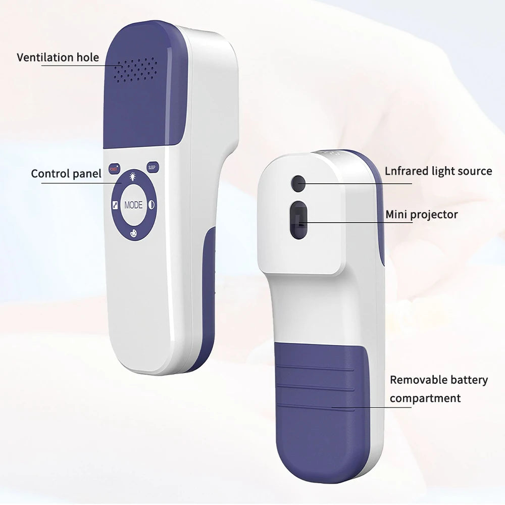 QV500 Rechargeable Vein Finder - Portable Infrared Vein Viewer for Nursing and Medical Use