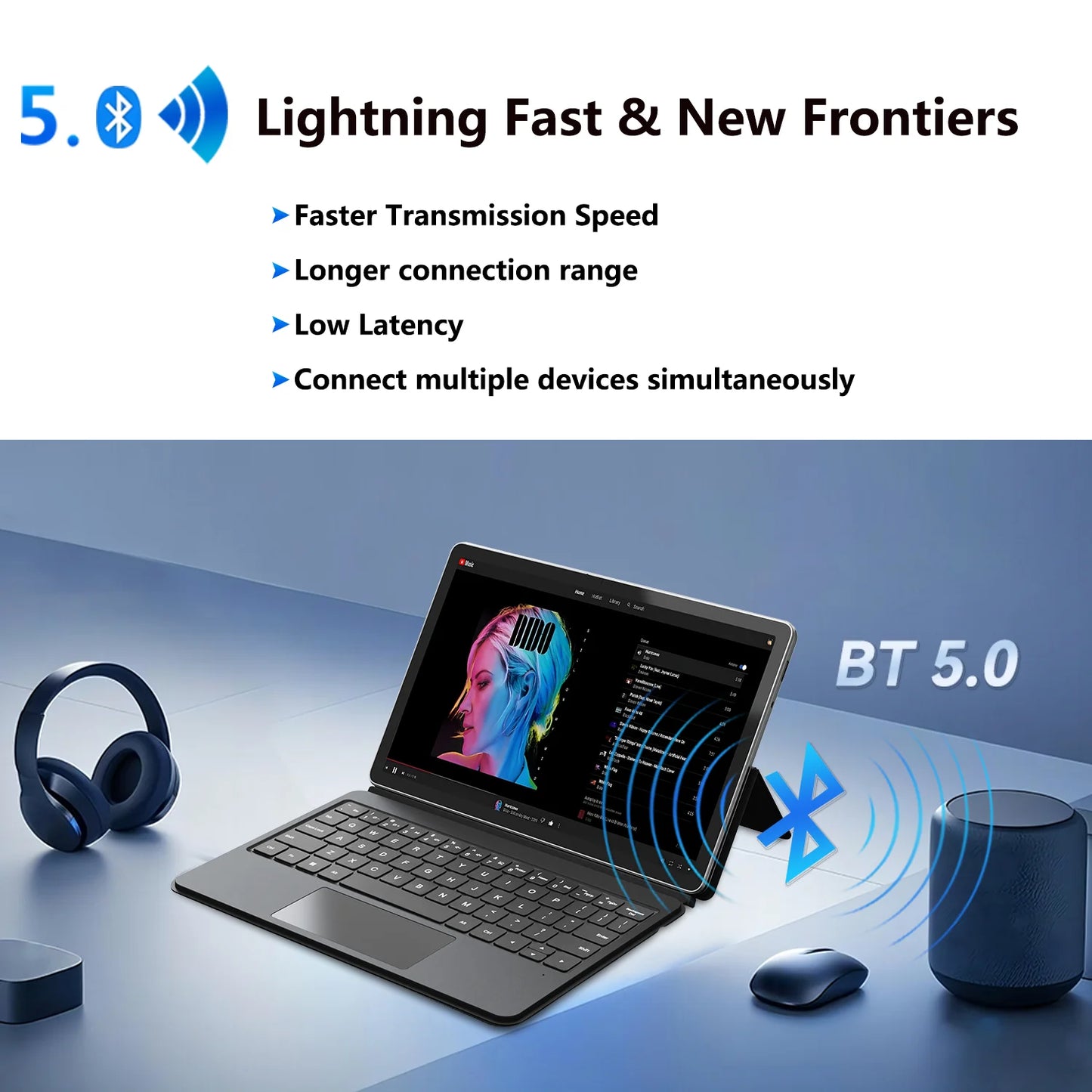 BNCF NewBook 11 2-in-1 Tablet Laptop – 11" Touchscreen, Intel N150, 12GB RAM, 256GB SSD, Windows 11 Pro