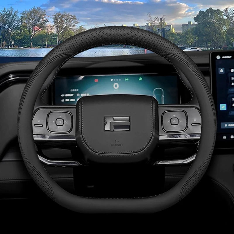 Custom Genuine Leather Steering Wheel Cover for Polestar 01 / ROX 01 (2023–2025)