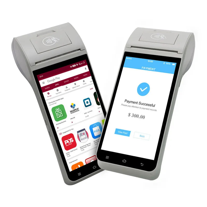 Z91 Android 11 Handheld POS Terminal with 58mm Thermal Printer, 4G, Bluetooth & NFC