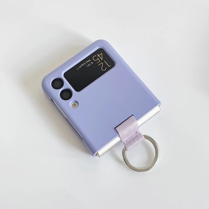 Luxury Candy Pure Color With Ring Case Cover