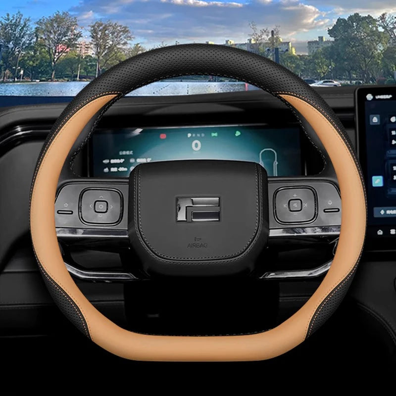 Custom Genuine Leather Steering Wheel Cover for Polestar 01 / ROX 01 (2023–2025)