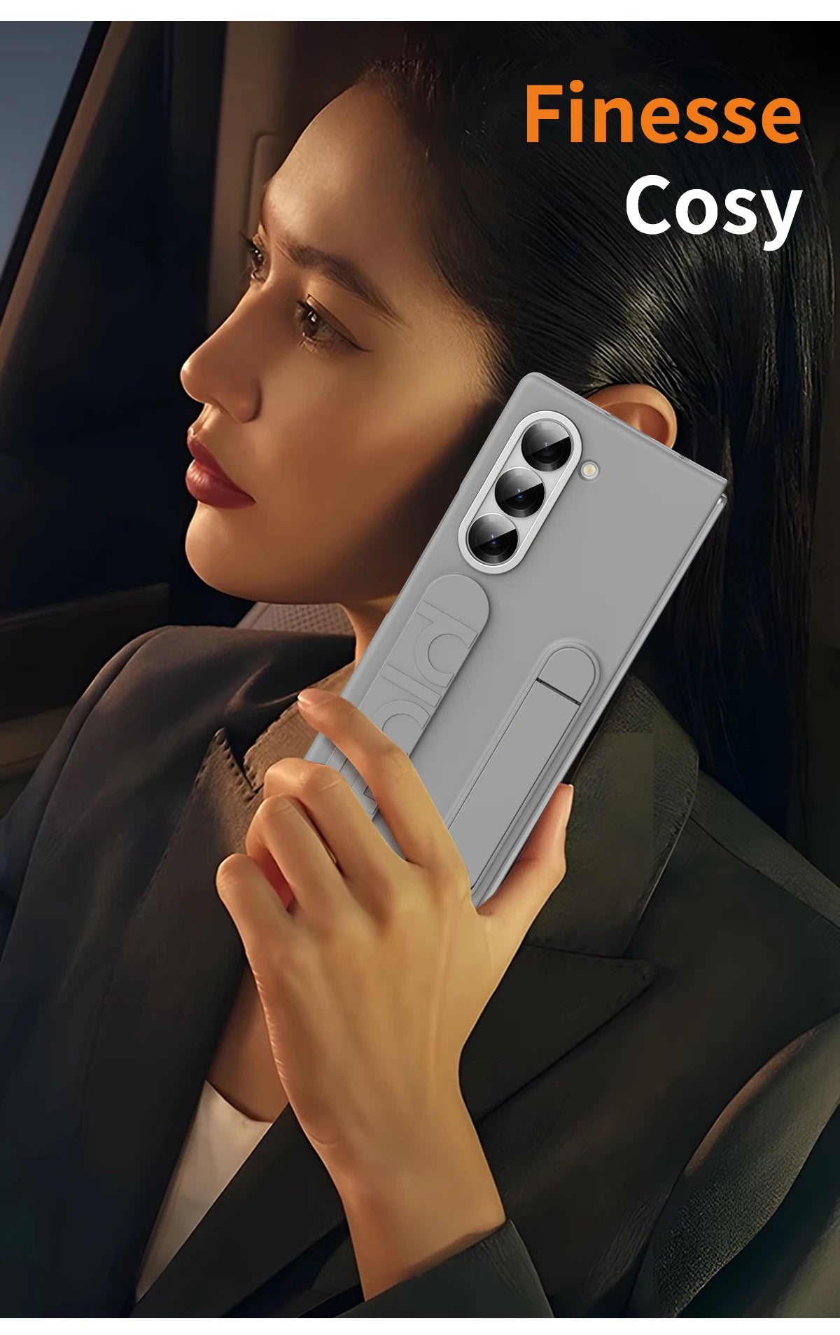 Original Silicone Case for Samsung Galaxy Z Fold 6 with Stand – EF-MF956