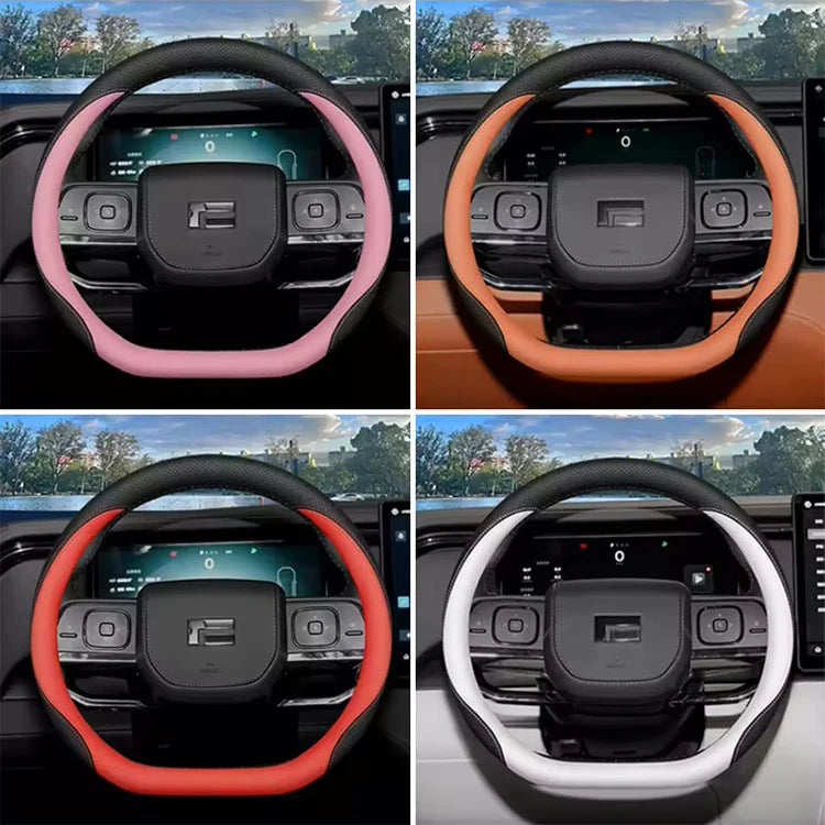 Custom Genuine Leather Steering Wheel Cover for Polestar 01 / ROX 01 (2023–2025)