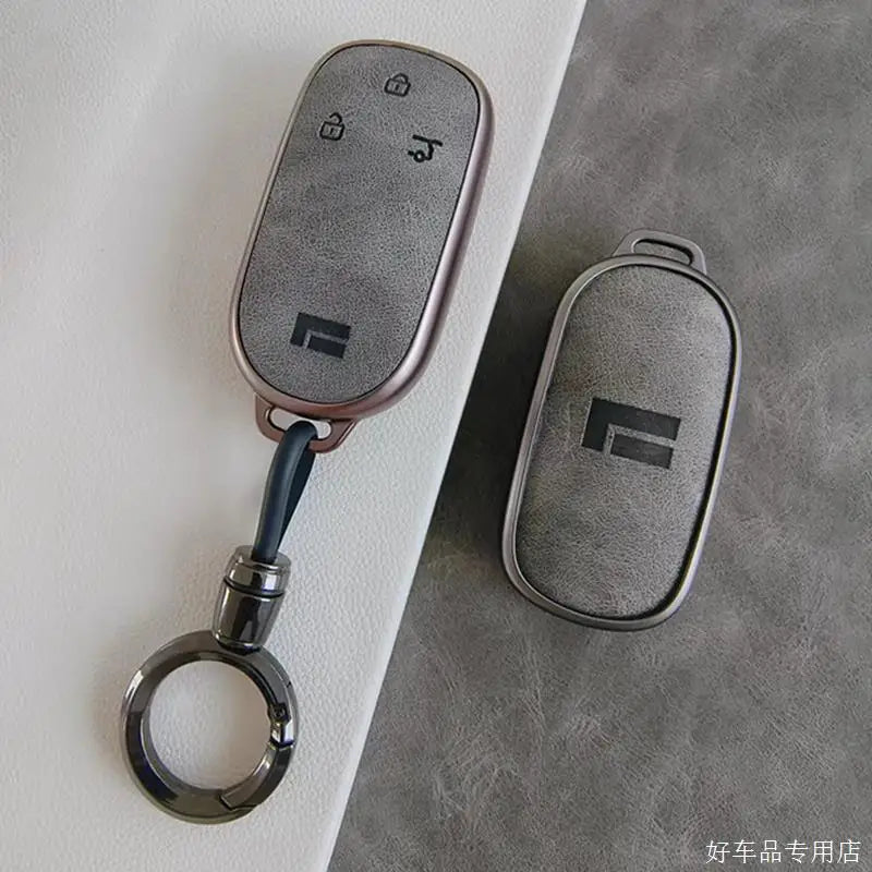 Shell Key Fob Case – 3‑Button Protective Cover for 2023 Geely ROX 01 / BAIC Polestone 01 / Jishi 01