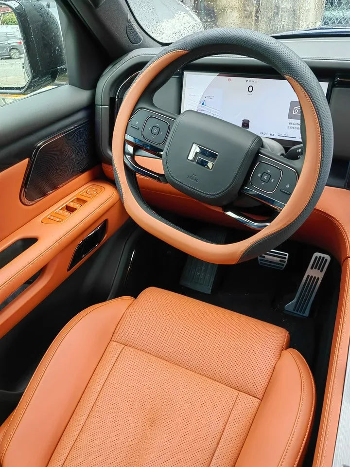 Custom Genuine Leather Steering Wheel Cover for Polestar 01 / ROX 01 (2023–2025)