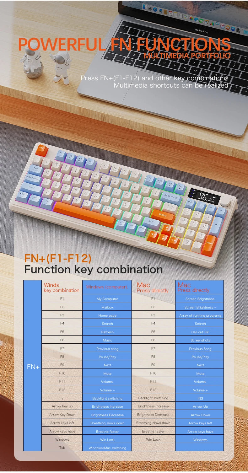 M96 Bluetooth Keyboard Wireless