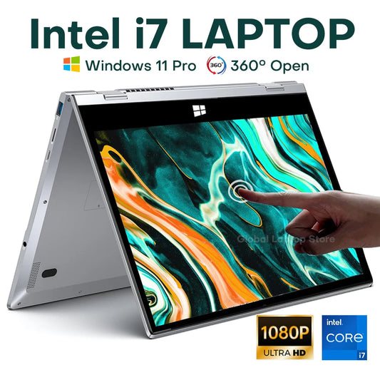 11.6" 2-in-1 Convertible Laptop – Intel Core i7-8500Y, 8GB RAM, 512GB SSD, Windows 11 Pro